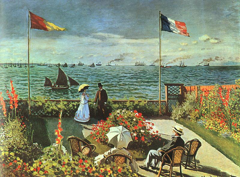 Claude Monet Terrace at St Adresse Sweden oil painting art